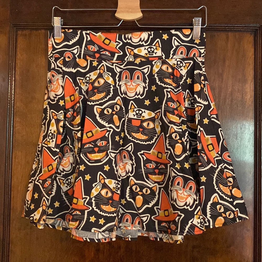 Retrolicious Folter Halloween Cats Skirt